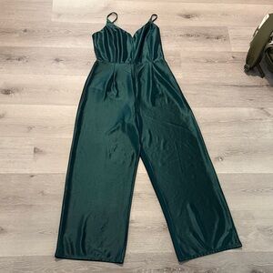 Derek Heart Green Jumpsuit